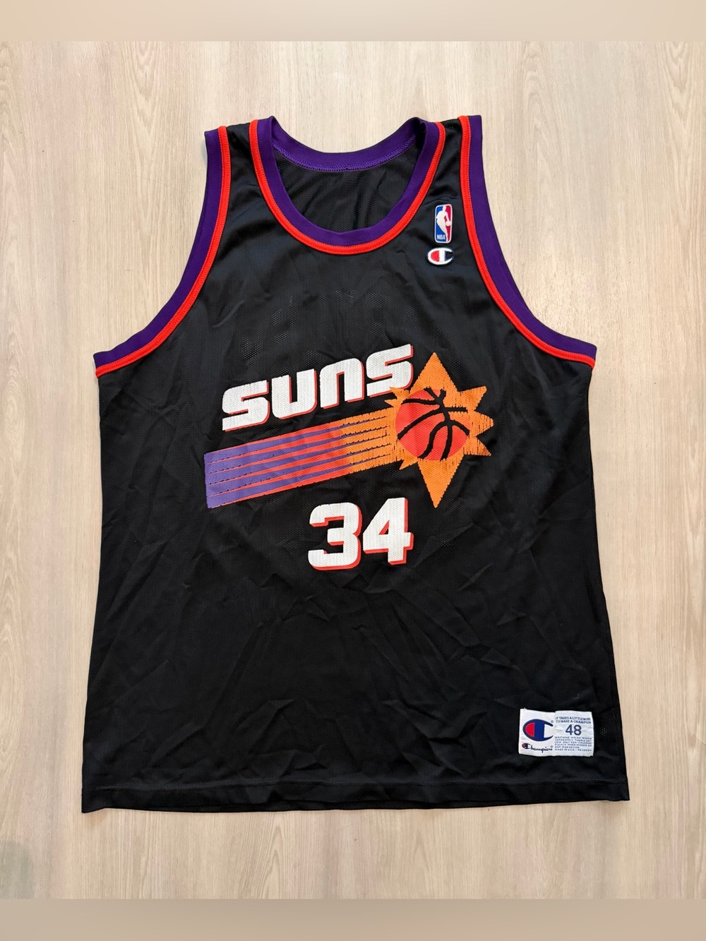 Vintage Champion Phoenix Suns Charles Barkley Jersey Sz 48